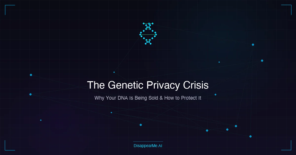 DNA double helix representing genetic privacy concerns and data protection