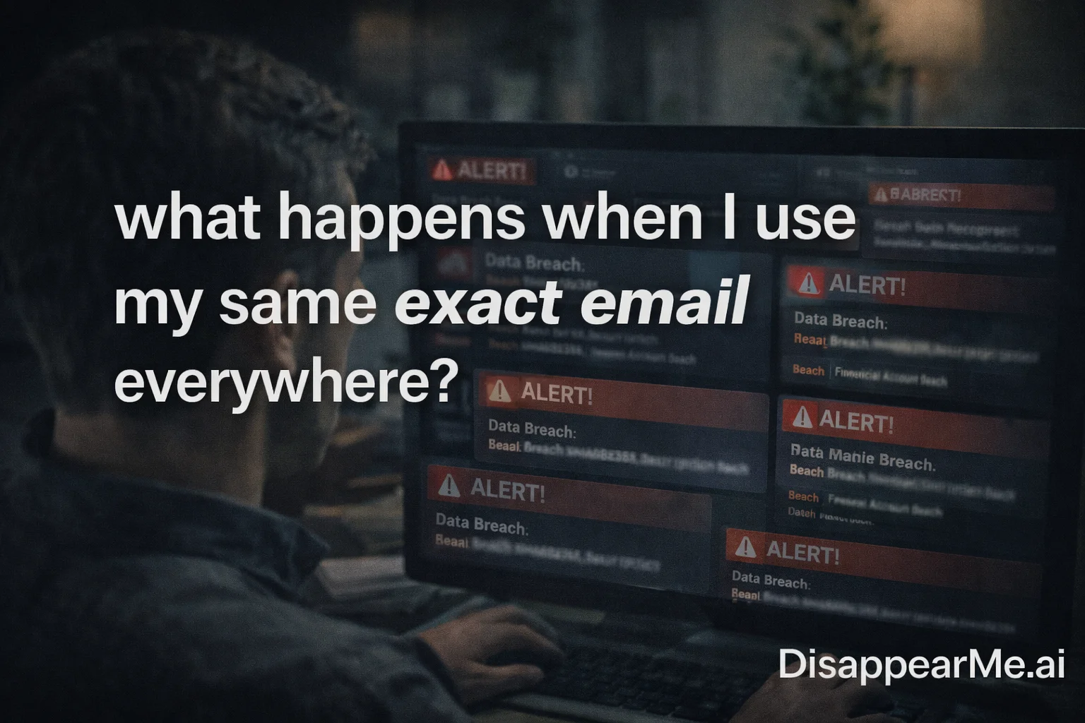 Email security risks from using same email everywhere