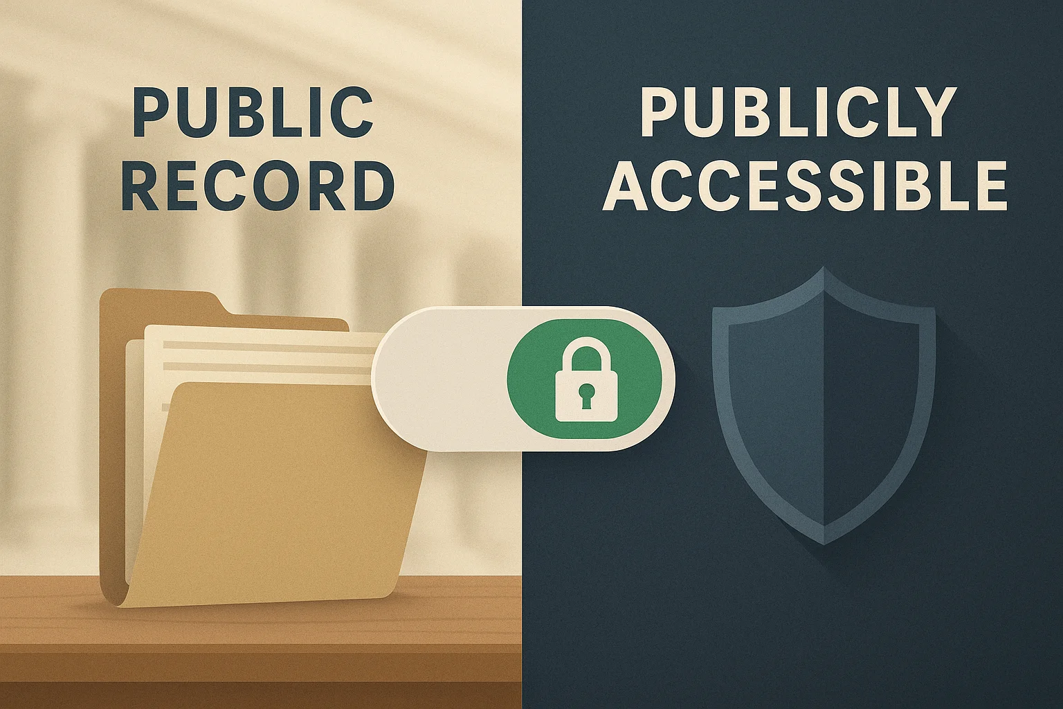 Legal documentation showing expungement and record sealing options despite public record status