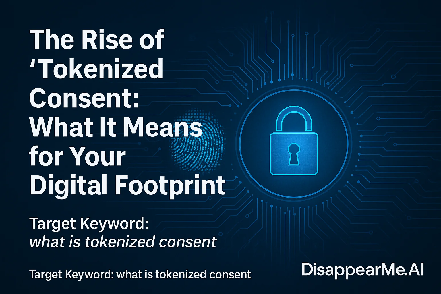 Blockchain technology representing tokenized consent and decentralized identity