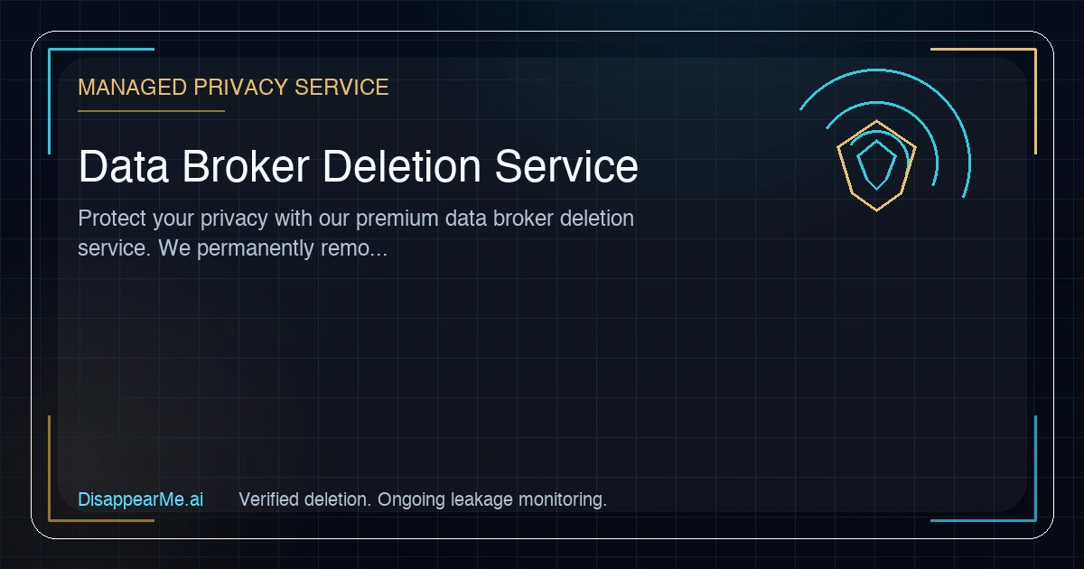 Before and after visualization of a personal digital footprint being erased from data broker networks and search engine results.